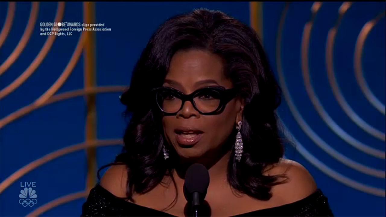 Oprah Winfrey's emotional Golden Globes speech sparks talk of 2020 presidential run