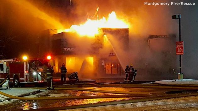 Candlelight vigil held for Taco Bell restaurant destroyed by fire in Alabama