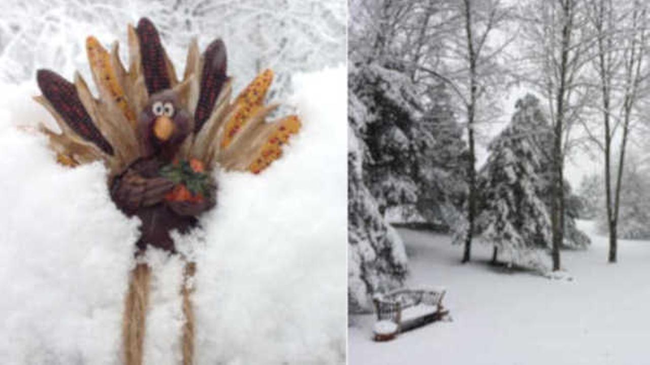 PHOTOS Thanksgiving snowstorm hits New York region