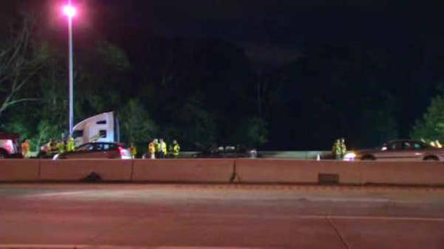Truck goes off Ramapo Bridge and crashes in river; large fuel spill