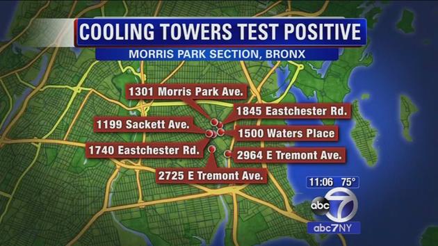 Residents concerned after 10 cases of Legionnaires' occur in Morris Park