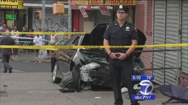 4 children among 5 hurt in livery cab crash in the Bronx