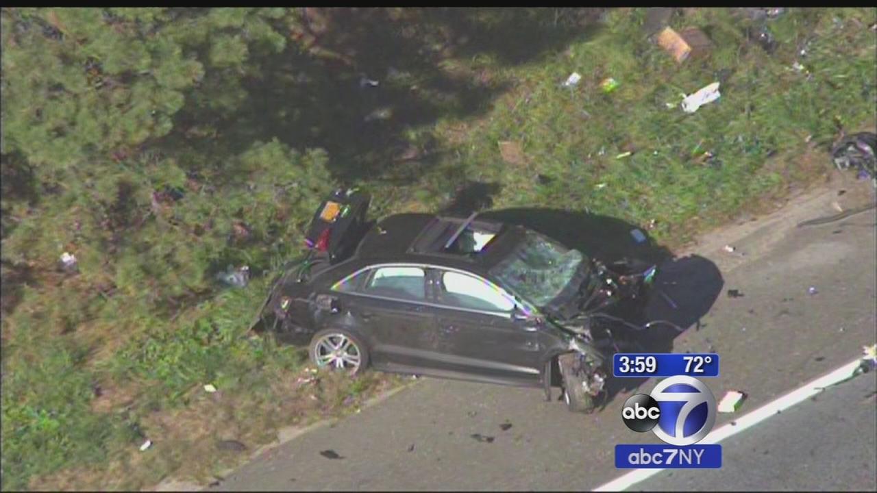 Man critically injured in car crash on Sunrise Highway in Patchogue