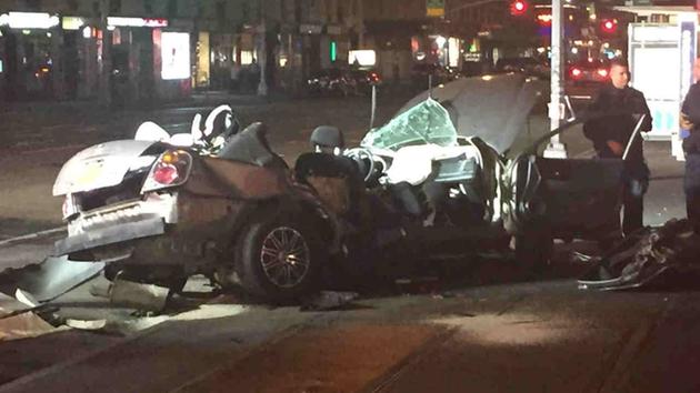 High-speed crash closes roads near Sixth Avenue