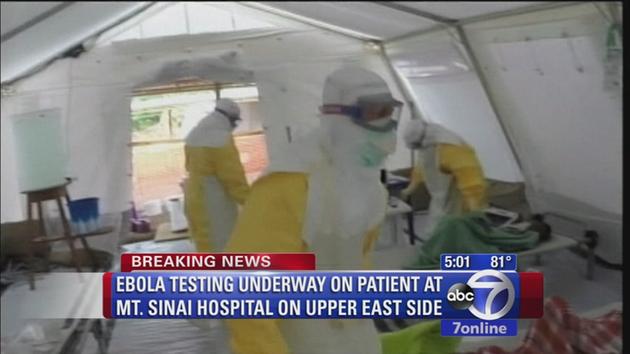 Patient isolated at Mt. Sinai being tested for ebola