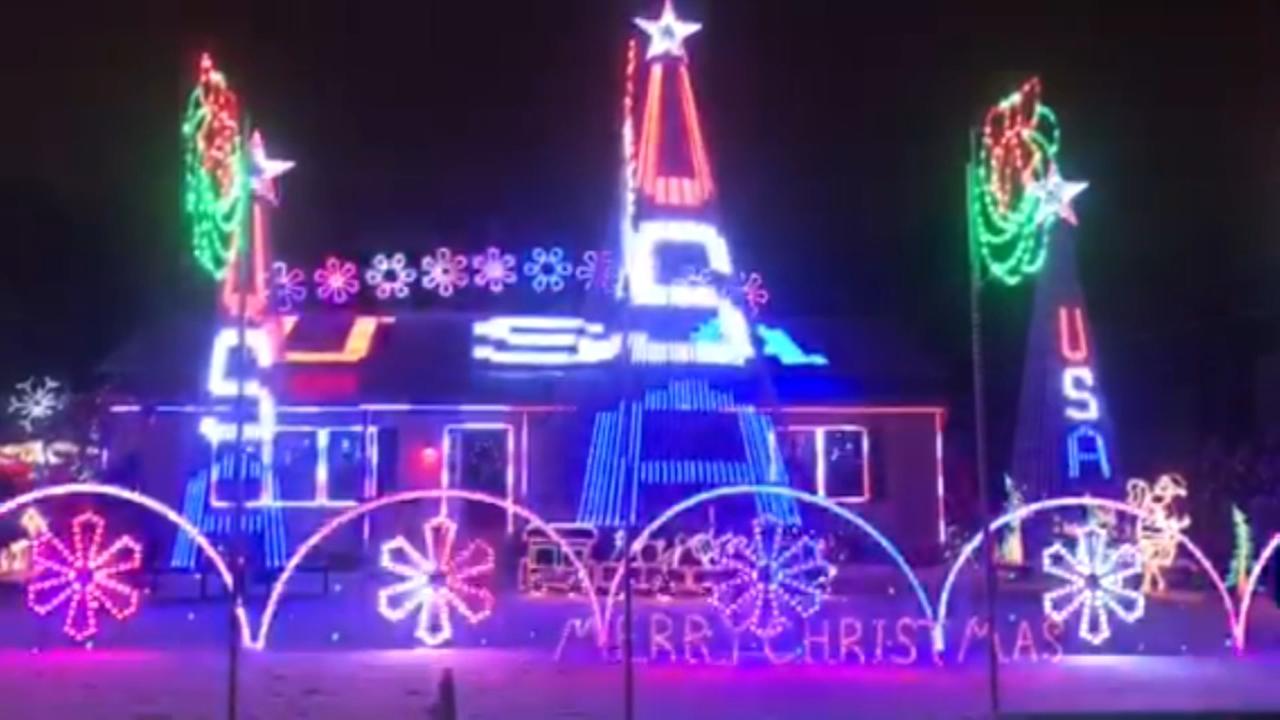 Old Bridge light display for charity