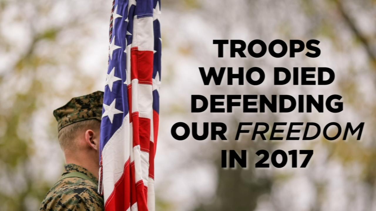 Remembering troops who died in the line of duty in 2017