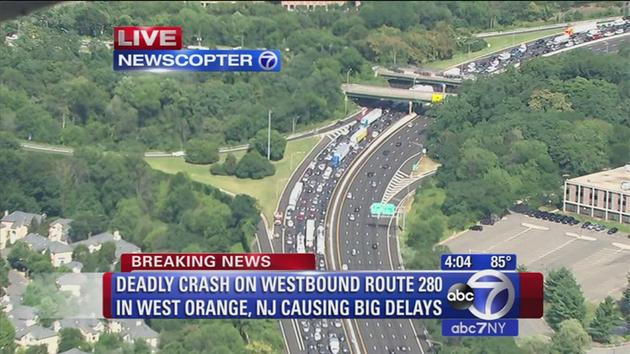 Deadly accident on Westbound Route 280 in West Orange