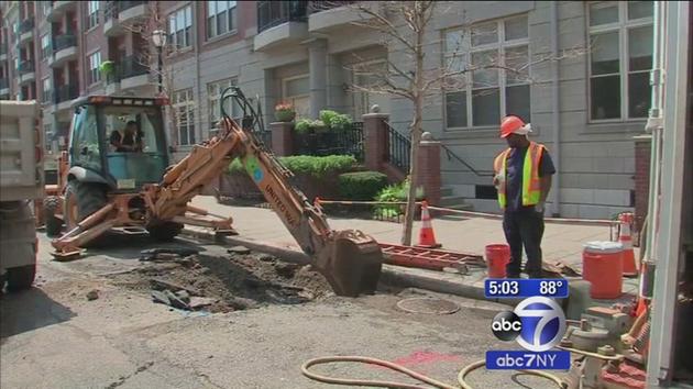 Hundreds without water service after massive water main break in Jersey City
