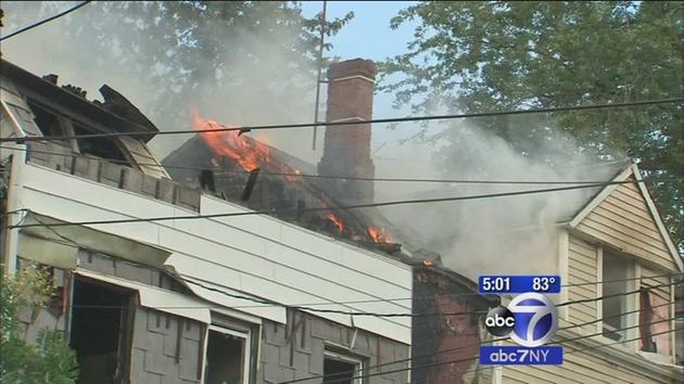 31 displaced after fire rips through homes in Paterson, N.J.