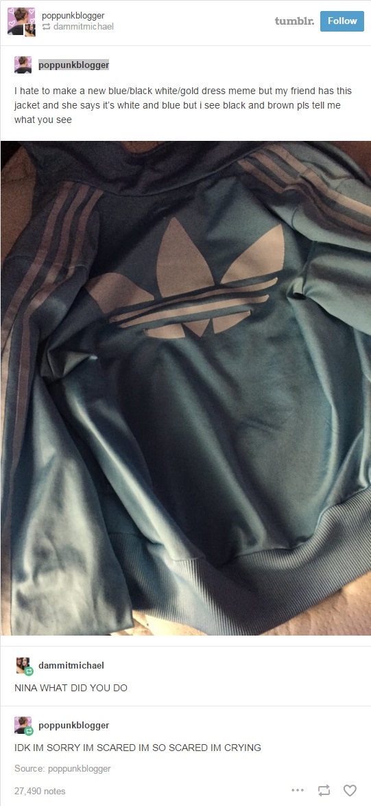 Uh oh... #TheJacket takes over the Internet on the anniversary of #TheDress  - ABC7 Chicago