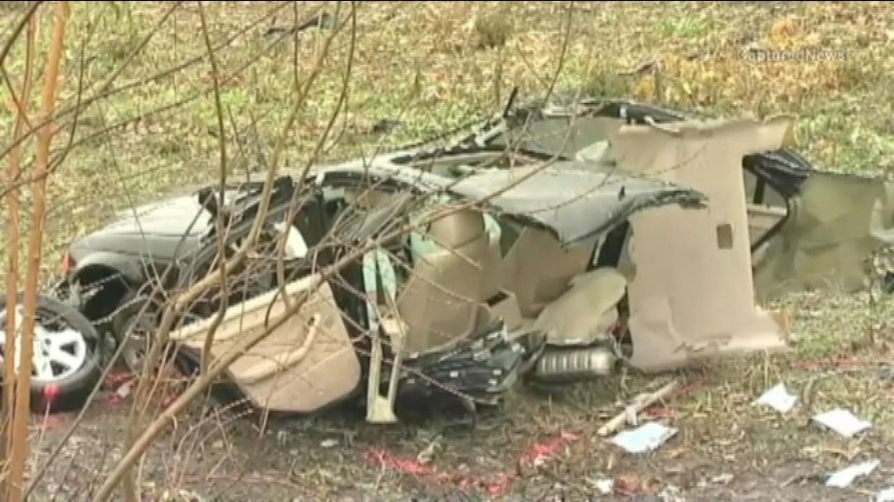 PHOTOS 2 people ejected from car in Addison crash