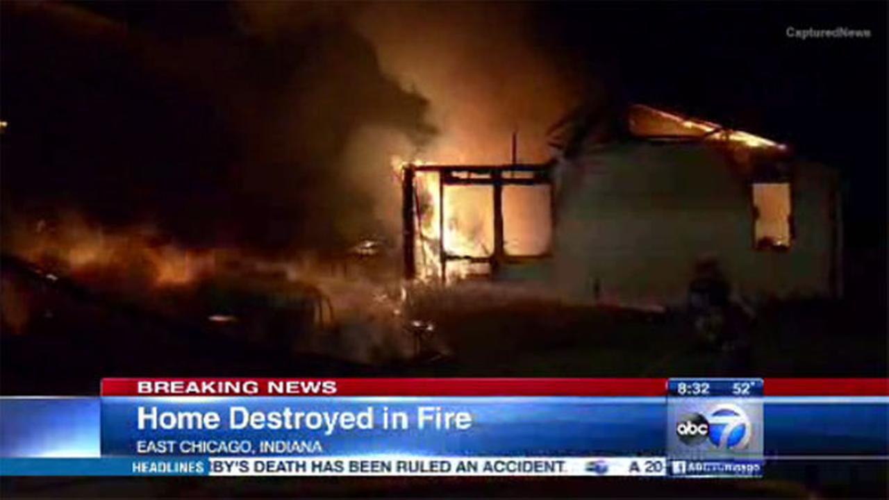 East Chicago home destroyed in fire