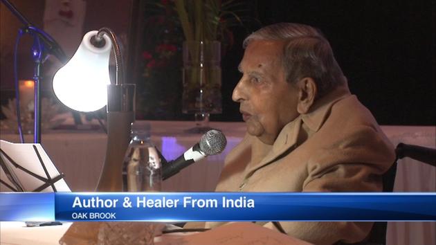 Hindu holy man, Dada J.P. Vaswani, 75, visited Oak Brook as part of his North American tour.