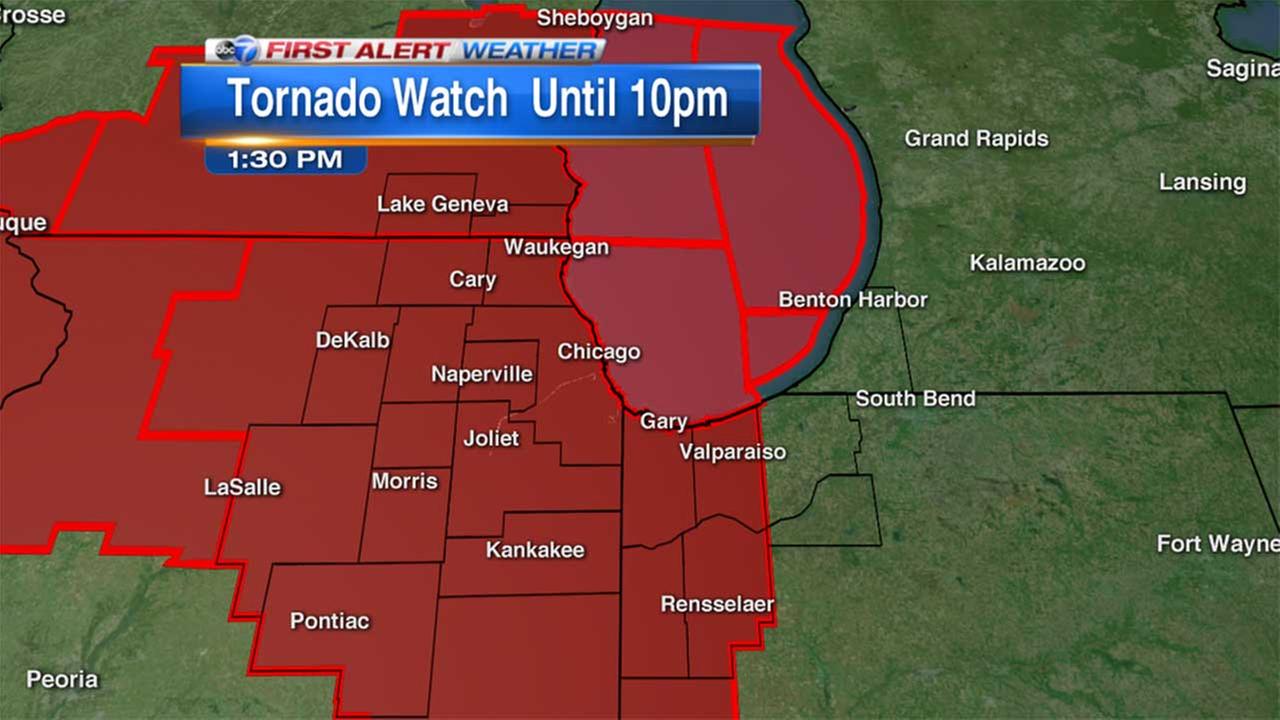 Chicago weather Tornado, severe thunderstorm warnings issued for