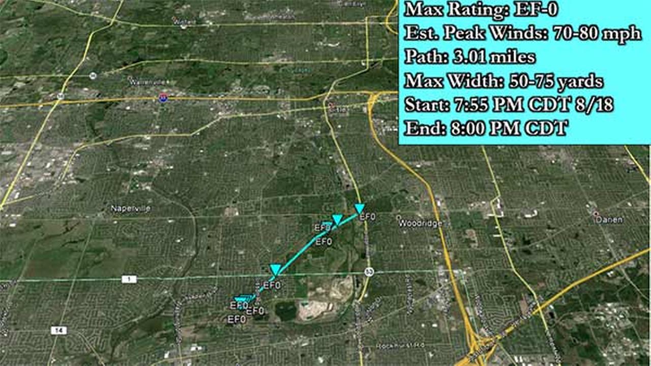 Naperville, Downers Grove EF0 tornadoes confirmed by NWS