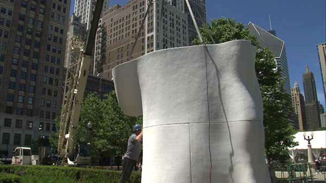 New sculpture in Millennium Park
