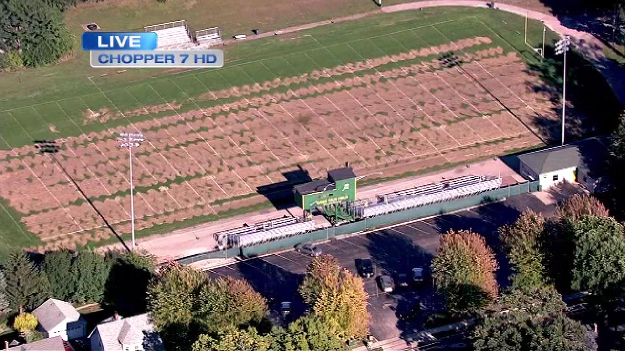 Elgin football field damaged after weed killer, fertilizer mixup
