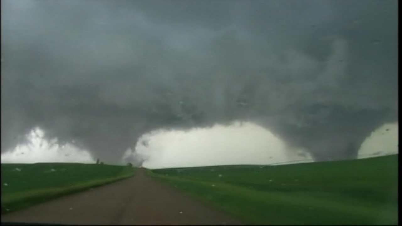 Twin tornadoes rip through Pilger, Nebraska KABC7 Photos and