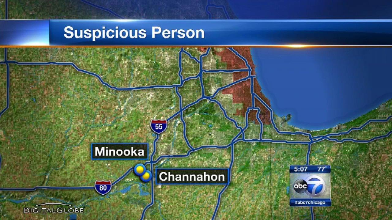 Stranger danger warning in Minooka, Channahon