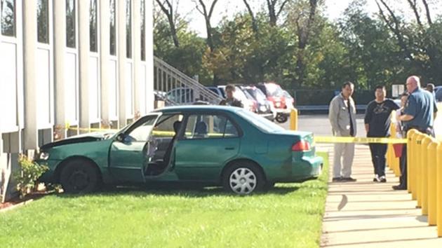 A student driver lost control of a car and slammed into a Secretary of States facility on Chicagos South Side.