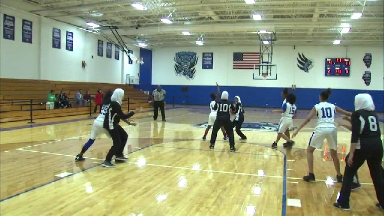 grove muslim A girls basketball team in suburban morton grove is breaking stereotypes on the court they are the first and only hijabi muslim team to play in the illinois elementary school association the mcc academy girls varsity team took on cottage grove middle school in their regional finals friday night. grove muslim A girls basketball team in suburban morton grove is breaking stereotypes on the court they are the first and only hijabi muslim team to play in the illinois elementary school association the mcc academy girls varsity team took on cottage grove middle school in their regional finals friday night.