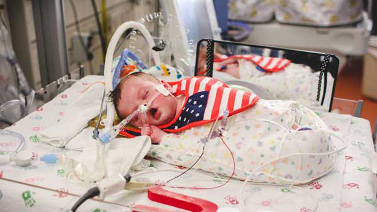 Babies at Advocate Children�s NICUs celebrate 1st July 4
