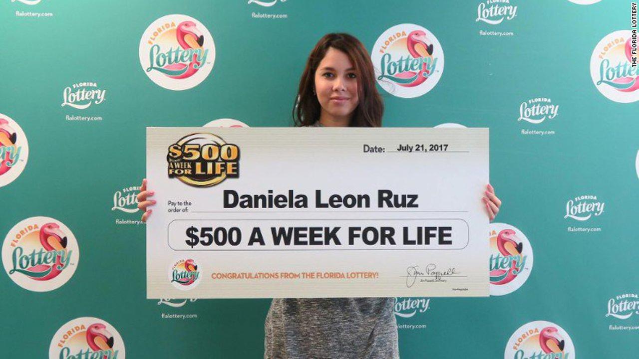 Florida teen wins 500 a week for life in lottery