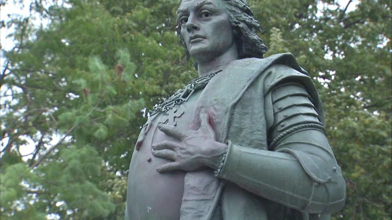 Chicago Man Arrested For Vandalizing Christopher Columbus Statue Chicago Man Arrested For Vandalizing Christopher Columbus Statue
