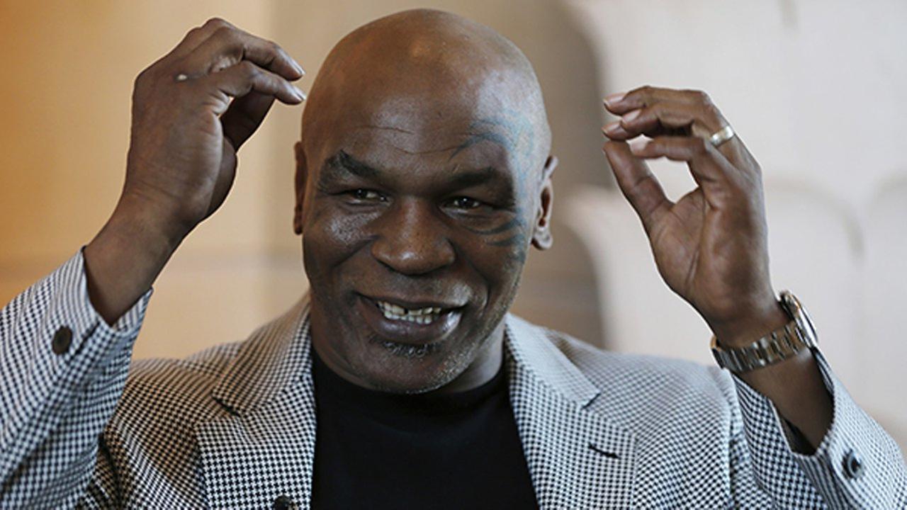 File - In this May 4, 2017 file photo, Mike Tyson speaks during an interview with The Associated Press, in Dubai, United Arab Emirates.