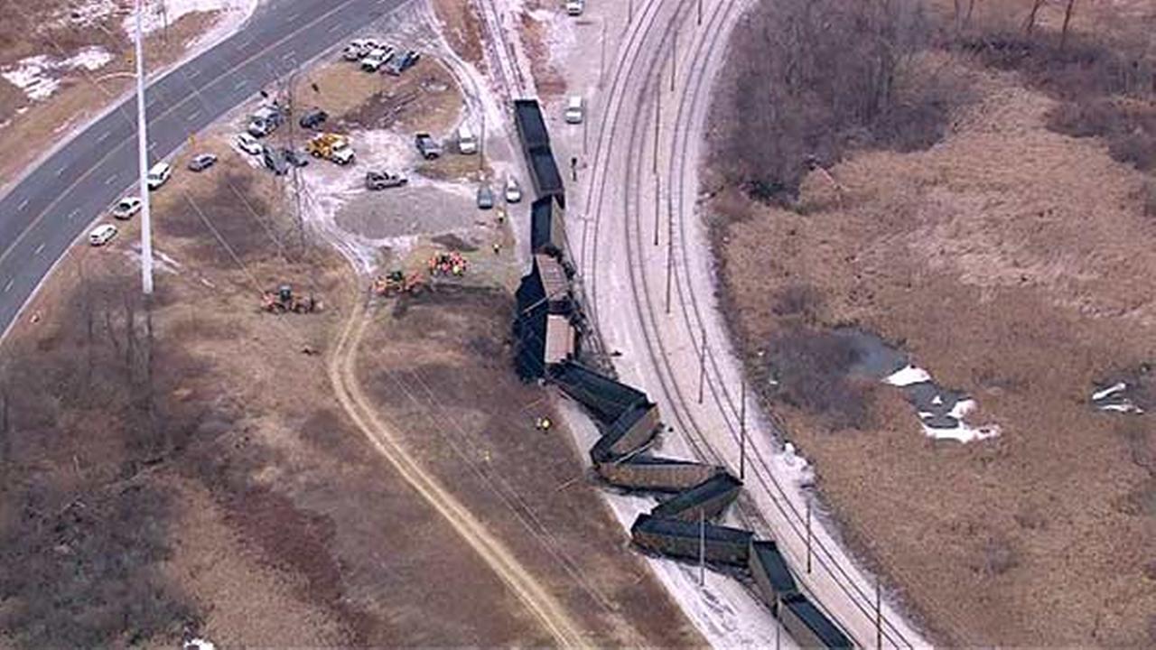 PHOTOS Freight train derails near Michigan City, Ind.