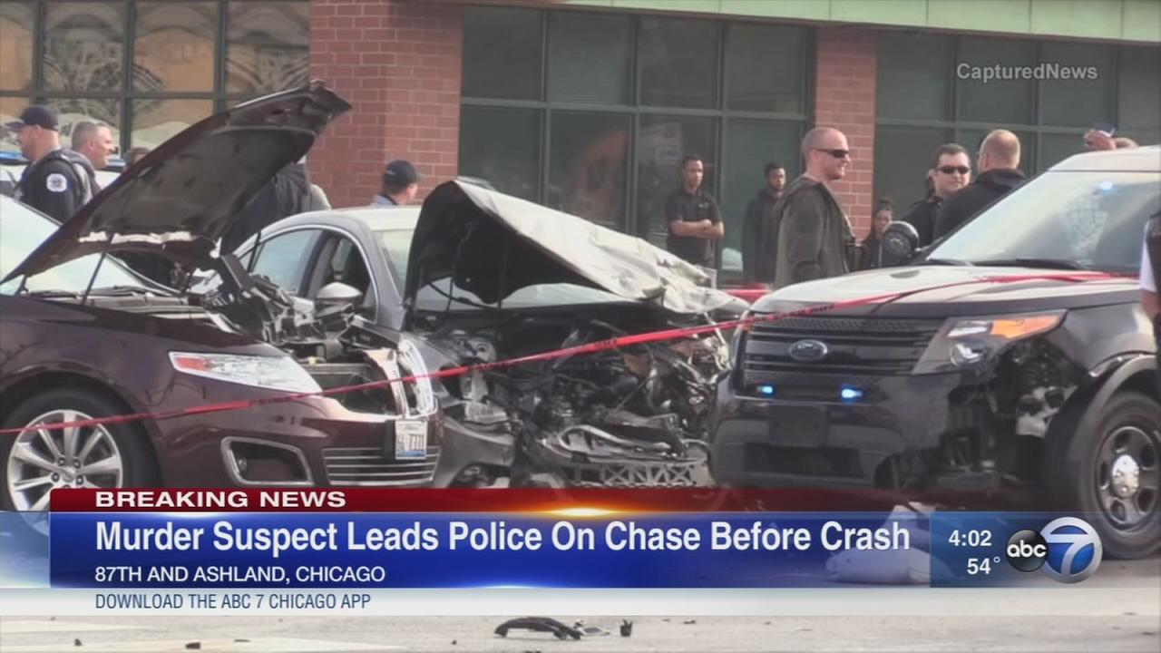 5 injured in crash after police chase murder suspect - WLS-TV