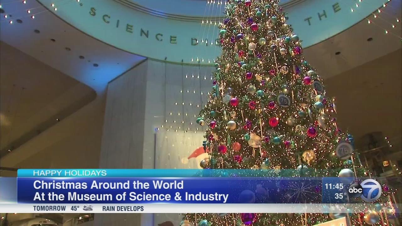 christmas tree display up at museum of science and industry abc7chicagocom - Christmas Around The World Decorations christmas tree display up at museum of science and industry abc7chicagocom - Christmas Around The World Decorations