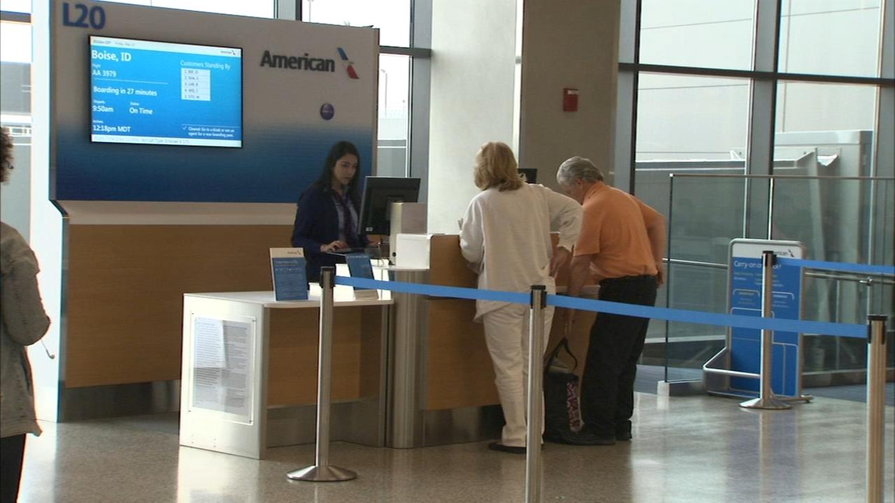 New American Airlines gates open at O'Hare International Airport