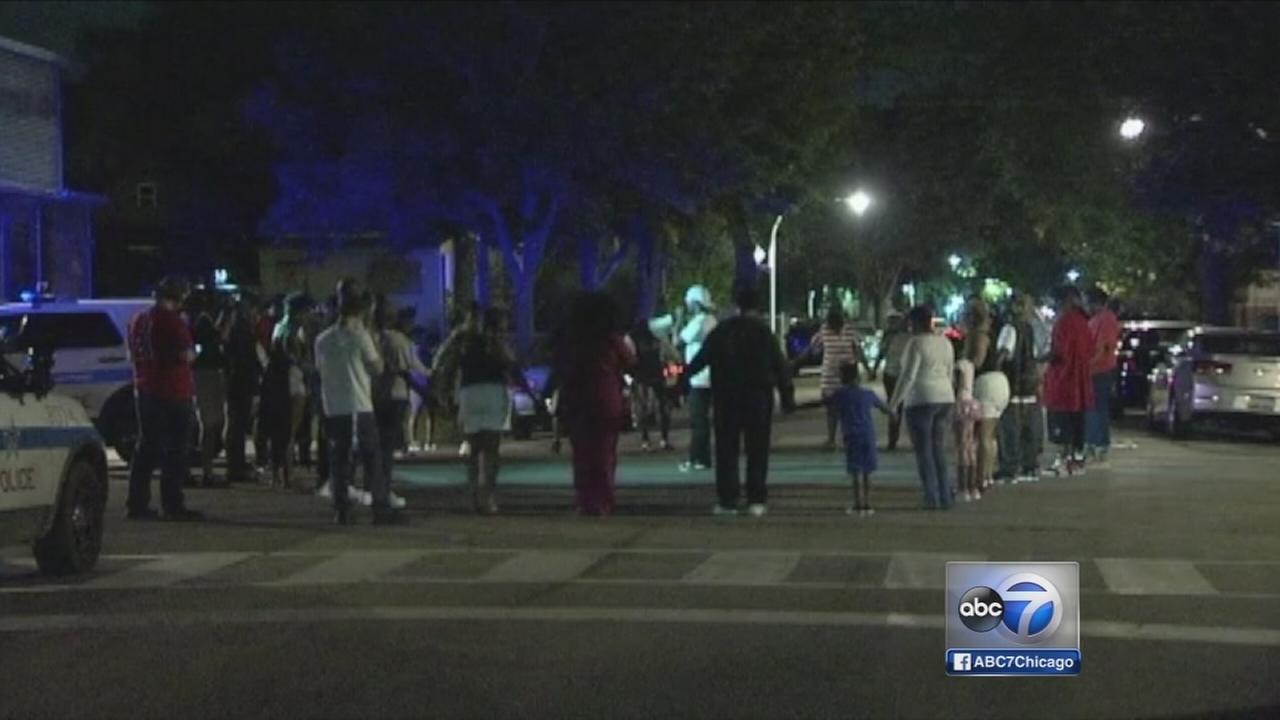 Man shot by police during Englewood memorial - WLS-TV