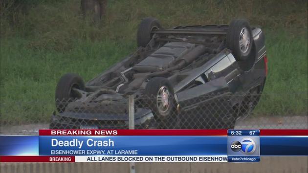 Deadly rollover crash shut down OB Ike at Laramie