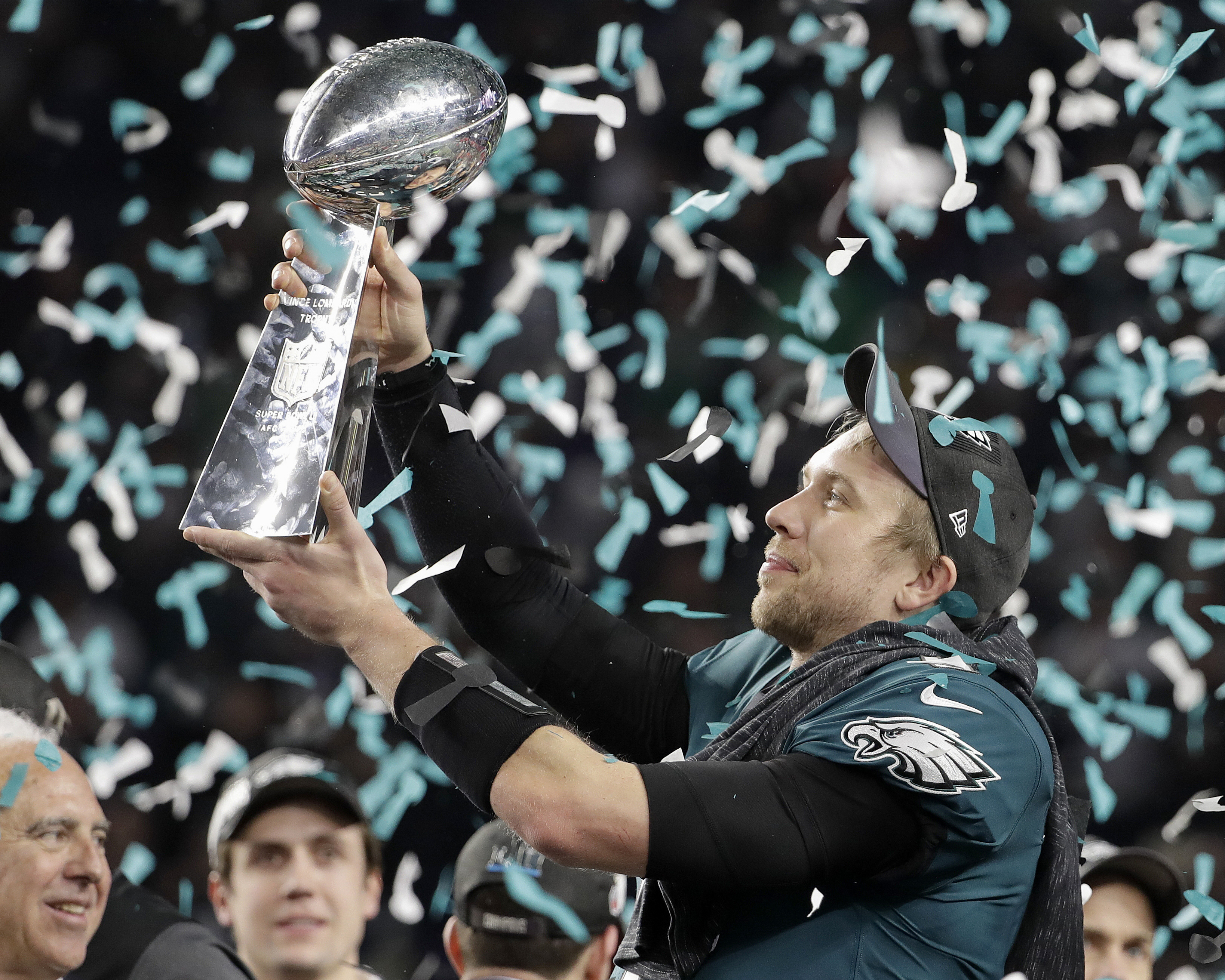 PHOTOS Postgame celebrations on the field after Eagles win Super Bowl