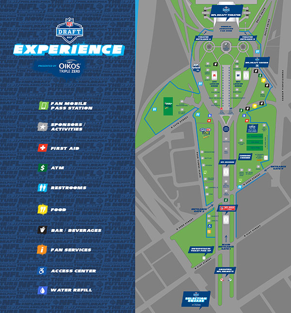 Road closure, parking, and mass transit info for 2017 NFL Draft in