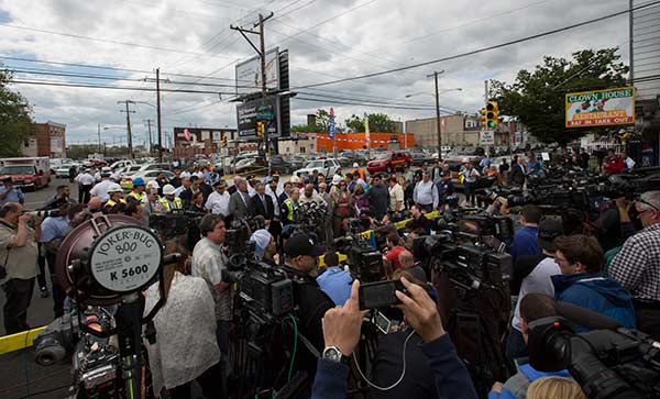 <div class='meta'><div class='origin-logo' data-origin='none'></div><span class='caption-text' data-credit='National Transportation Safety Board'>National Transportation Safety Board member Robert Sumwalt briefs the media in Philadelphia, Pa.</span></div>