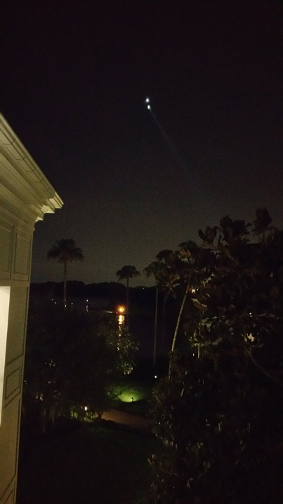 <div class='meta'><div class='origin-logo' data-origin='none'></div><span class='caption-text' data-credit='Twitter / Chris Pekula'>Authorities search for a child who was dragged into the water by an alligator near Disney's Grand Floridian Resort & Spa in Orlando.</span></div>