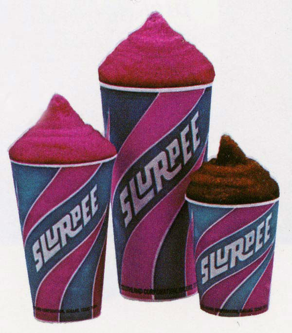 In 1965, a 7-Eleven zone manager visiting a store in Carrollton, Texas, noticed an Icee machine and thought it had great sales potential for 7-Eleven stores.  (Photo: 1973 Slurpee) <span class=meta>7-Eleven</span>