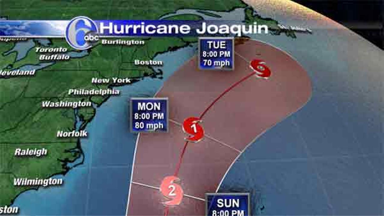 Hurricane Joaquin track shifting away from shore