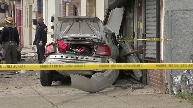 Photos of an accident in West Philadelphia involving a fire truck. <span class=meta></span>