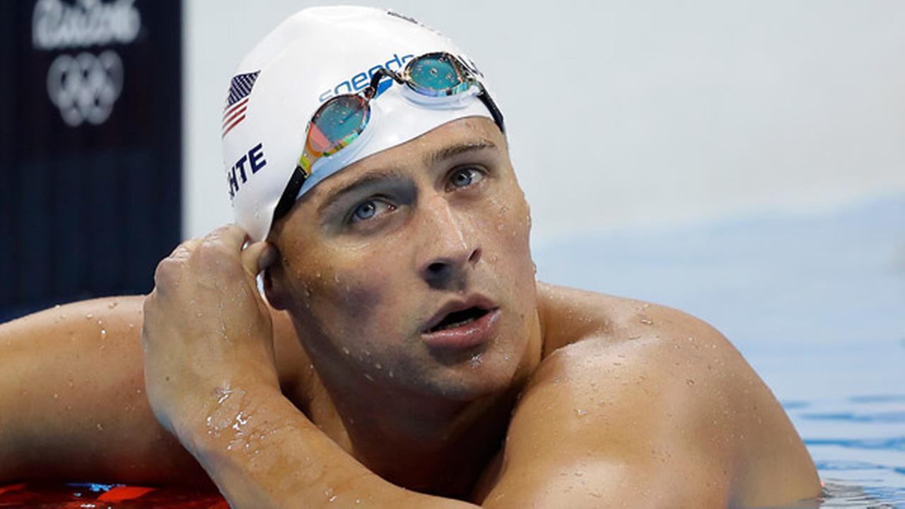 United States Ryan Lochte checks his time in a mens 4x200-meter freestyle heat during the swimming competitions at the 2016 Summer Olympics, Tuesday, Aug. 9, 2016, in Rio.