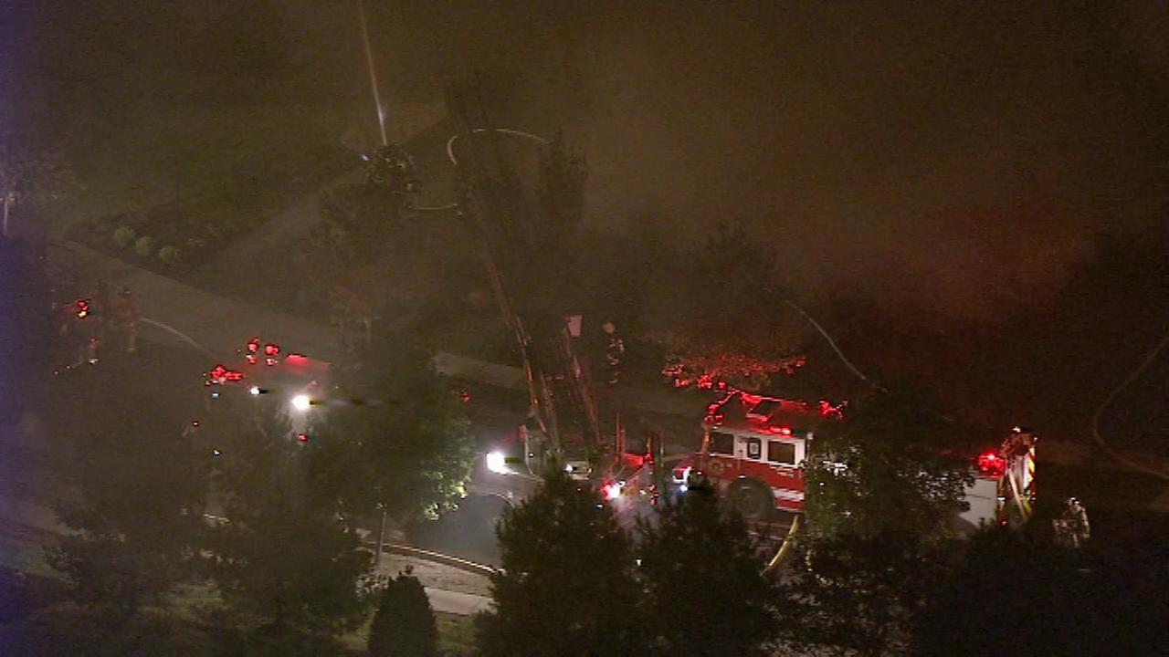 Firefighters battle 2alarm house fire in Bucks County
