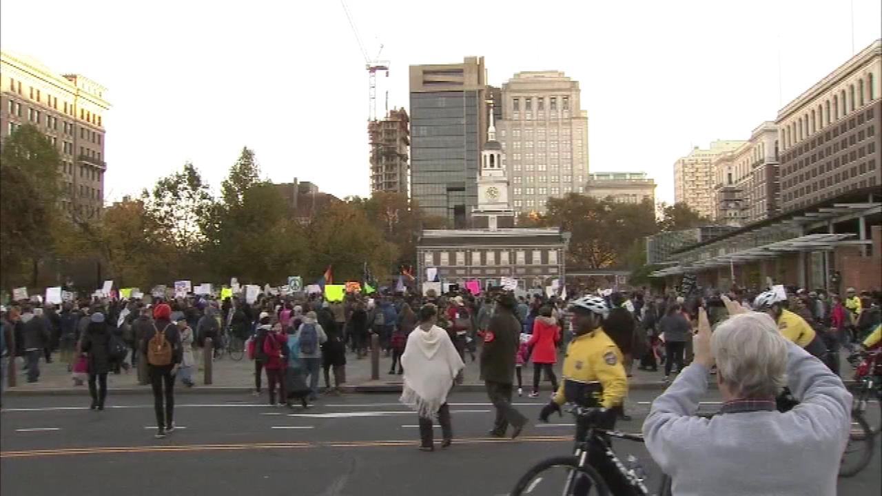 Hundreds March In Anti Trump Protest In Philadelphia 