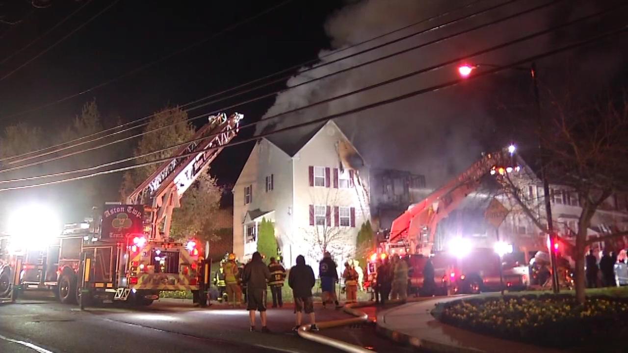 PA FIREFIGHTER INJURED AT ROW HOUSE FIRE | Firefighter Close Calls ...