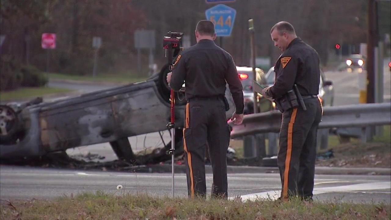 Police chase leads to multivehicle crash in Evesham Township
