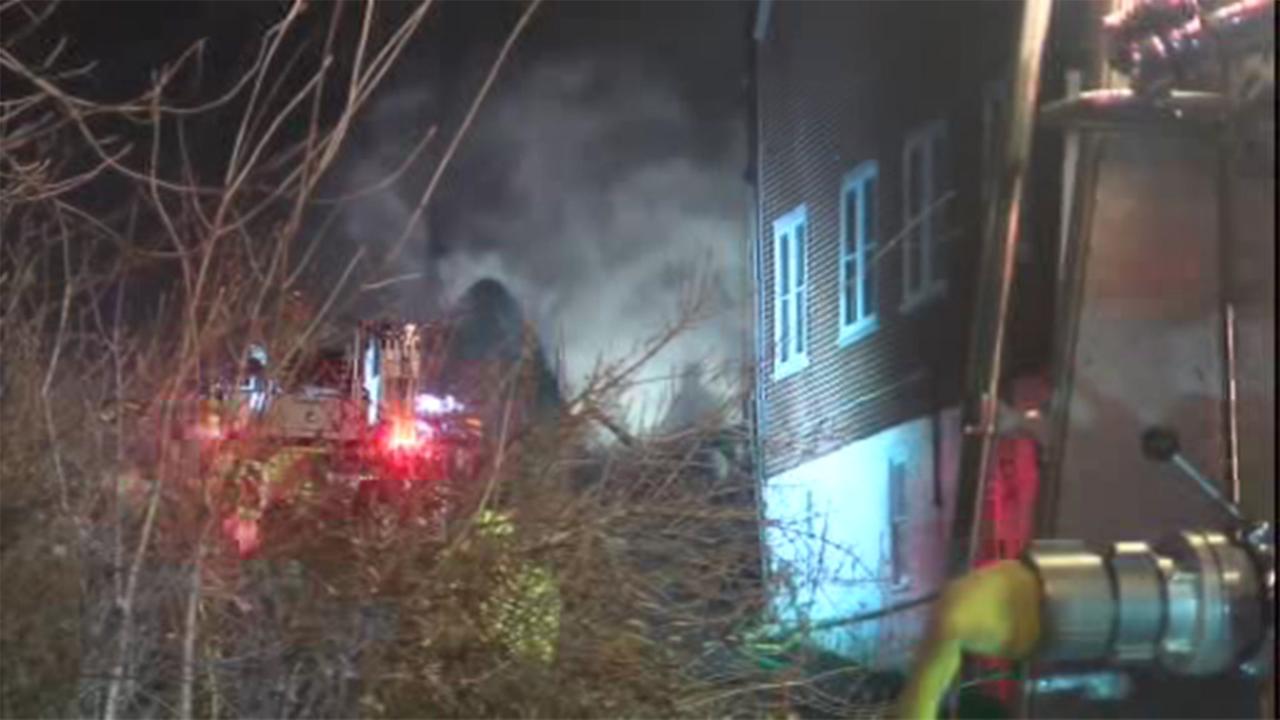 Firefighters battle lumber mill fire in Montgomery County