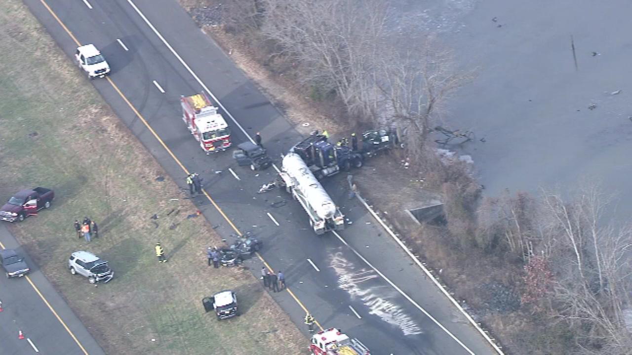 Serious multivehicle crash in Logan Twp., N.J.